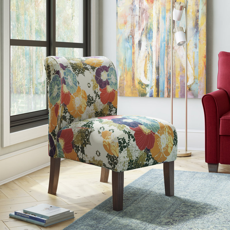 Zipcode Design Weymand Floral Slipper Chair & Reviews | Wayfair